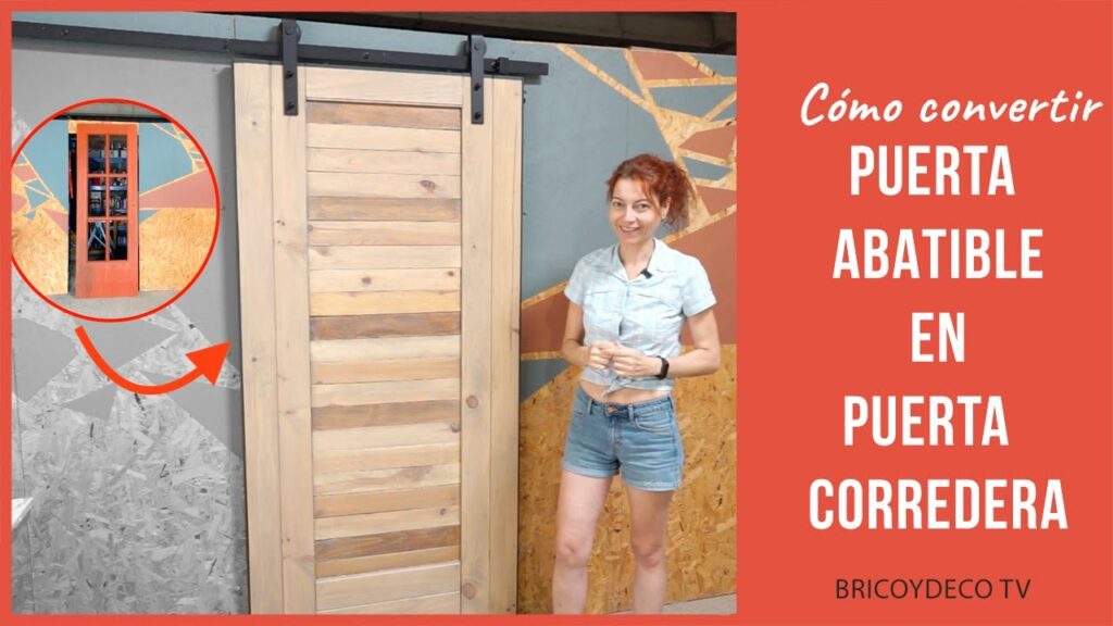 Convierte una puerta abatible en una puerta corredera: ¡Aprende cómo!