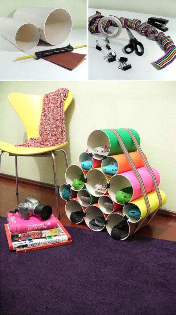 Decoración de zapatero multicolor: Tips y ideas para una organización vibrante