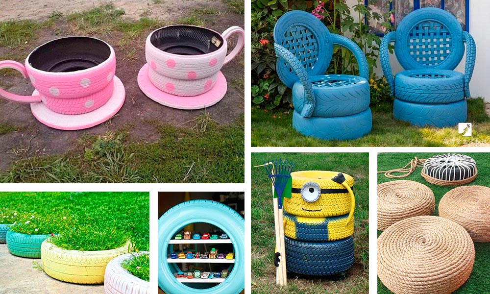 Ideas para reciclar neumáticos: inspiración para tu próximo proyecto